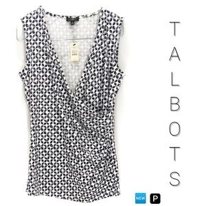 🆕🅿 Sleeveless Faux Wrap Blouse NWT